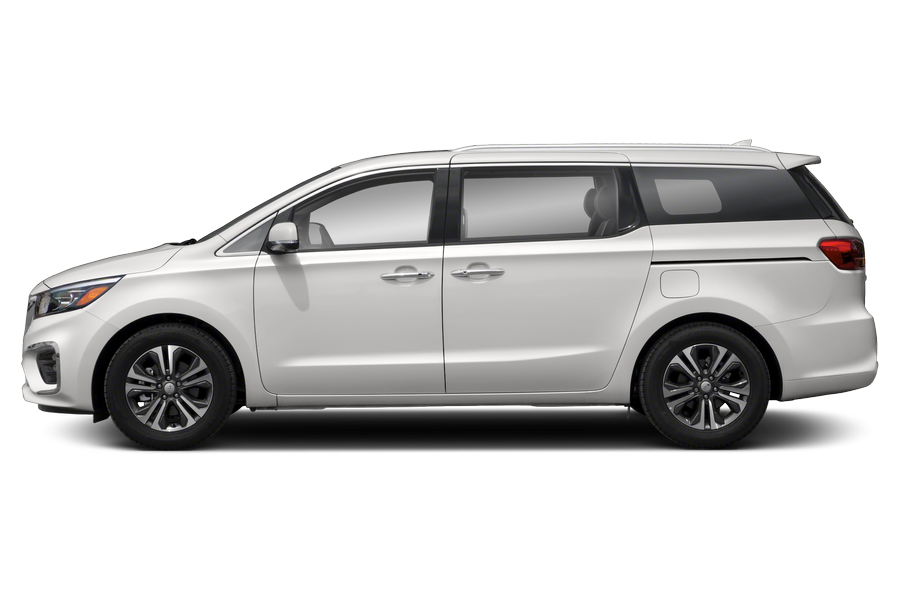 white kia minivan