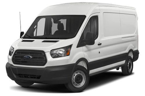 white ford transit van