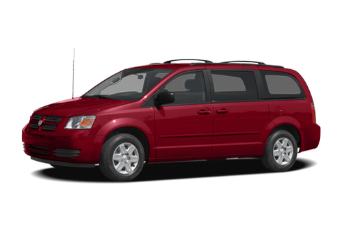 red dodge minivan