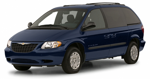 blue plymouth voyager van