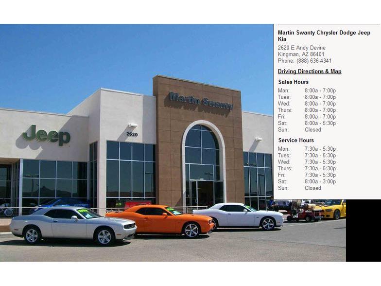 Martin Swanty Chrysler Dodge Jeep Ram Kingman Az Cars