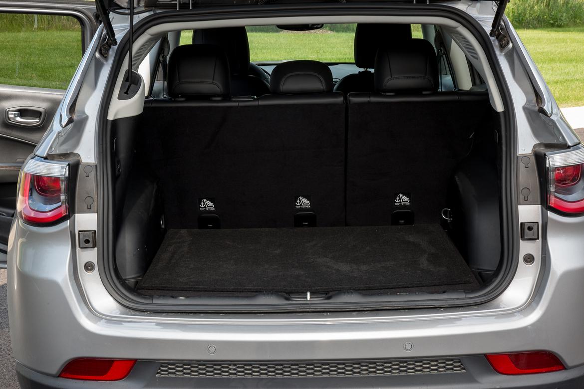 jeep compass trunk space air mattress