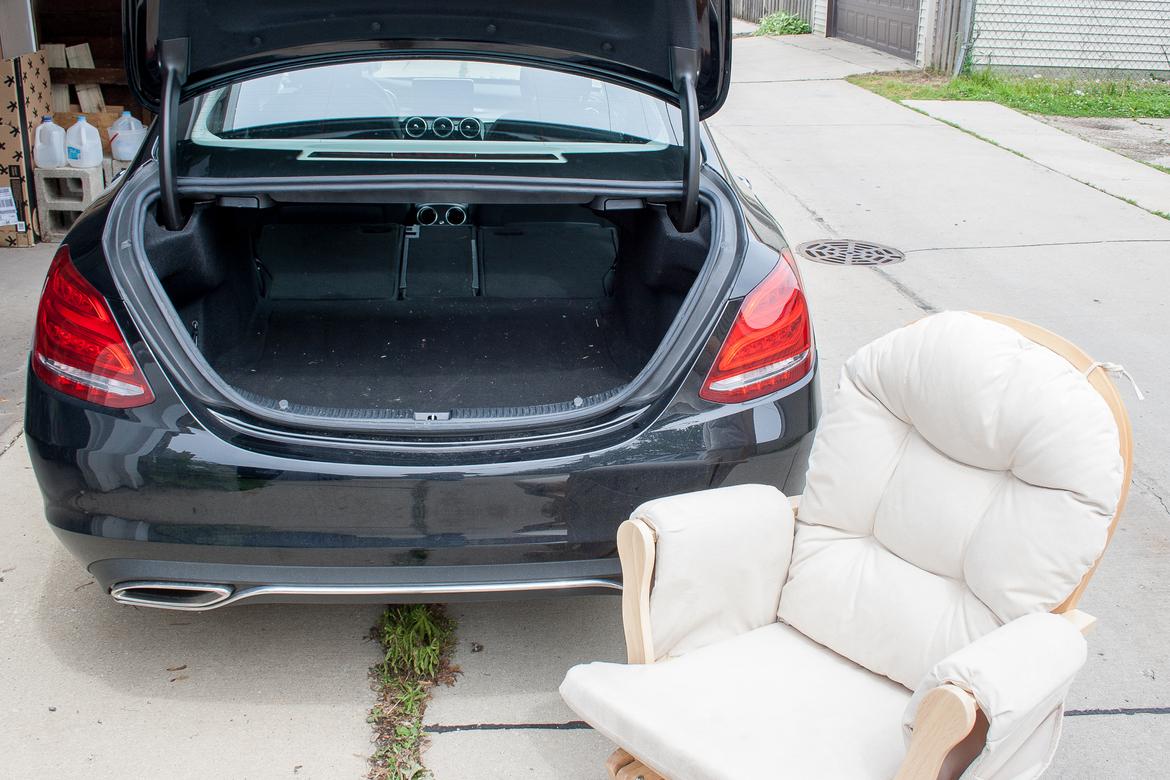 Mercedes c300 trunk bike rack