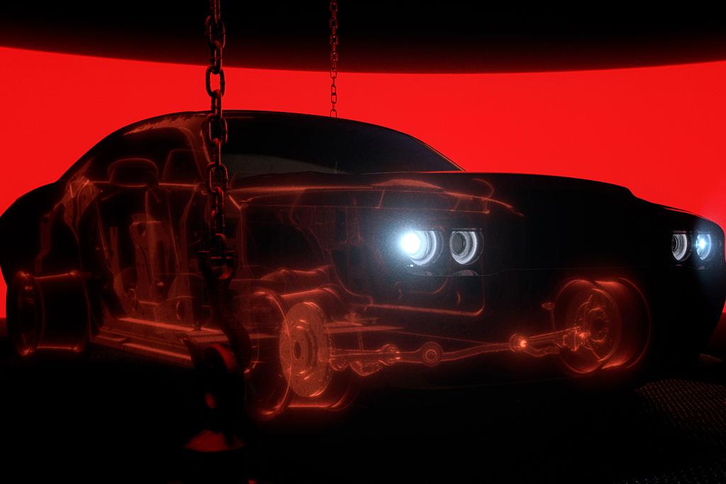 Dodge demon teaser Dodge demon teaser