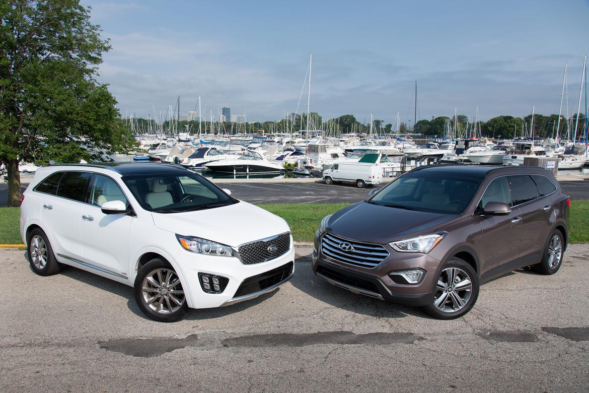 SUV Comparison 2016 Kia Sorento Vs. 2015 Hyundai Santa Fe News