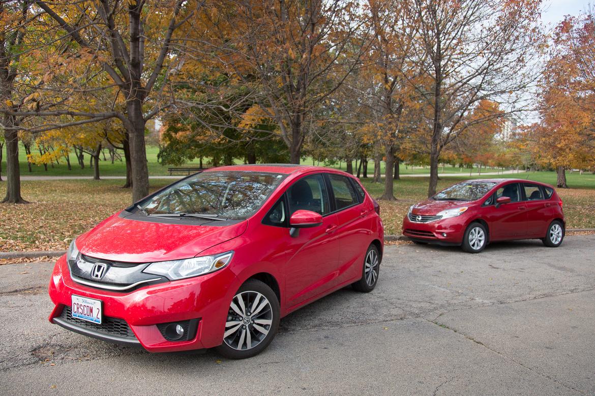 Honda fit vs nissan versa hatchback 2013 #3