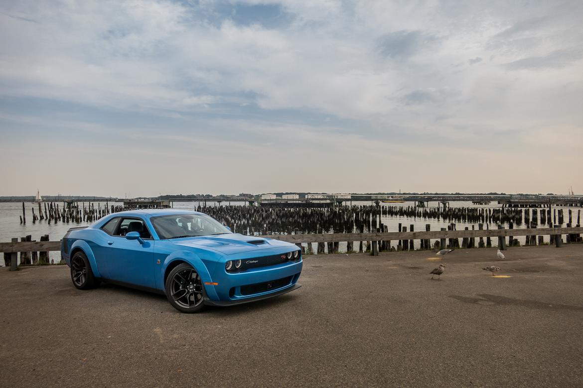 01-<a href=https://www.sharperedgeengines.com/used-dodge-engines>dodge</a>-challenge-scat-pack-widebody-2019-angle--blue--exterior